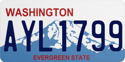WA license plate AYL1799