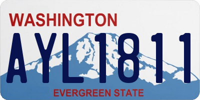 WA license plate AYL1811