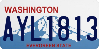 WA license plate AYL1813