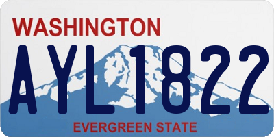 WA license plate AYL1822