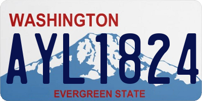 WA license plate AYL1824