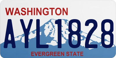 WA license plate AYL1828