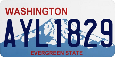 WA license plate AYL1829
