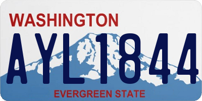 WA license plate AYL1844