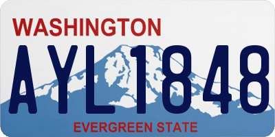 WA license plate AYL1848