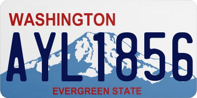 WA license plate AYL1856