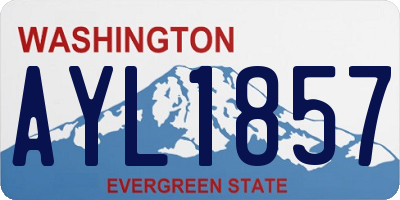 WA license plate AYL1857