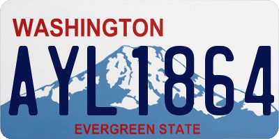WA license plate AYL1864