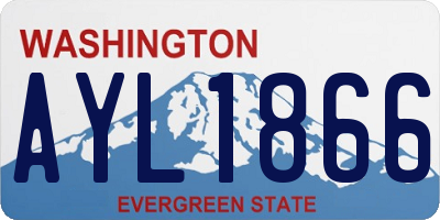 WA license plate AYL1866
