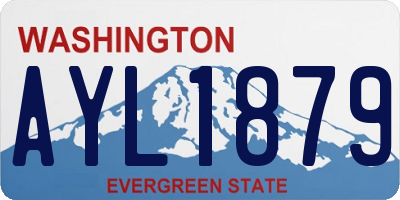WA license plate AYL1879
