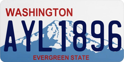 WA license plate AYL1896