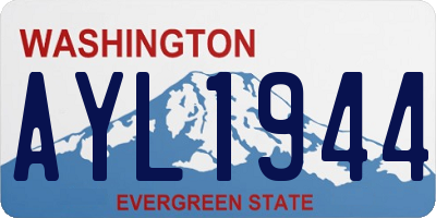 WA license plate AYL1944
