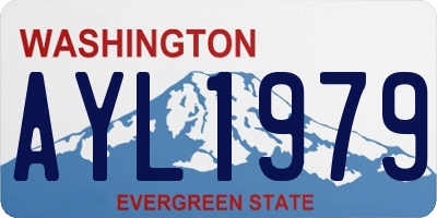 WA license plate AYL1979