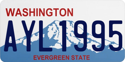 WA license plate AYL1995