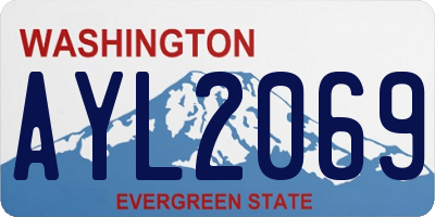 WA license plate AYL2069