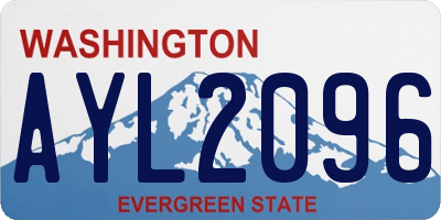 WA license plate AYL2096