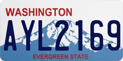 WA license plate AYL2169