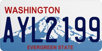 WA license plate AYL2199
