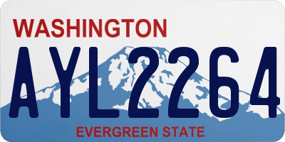 WA license plate AYL2264