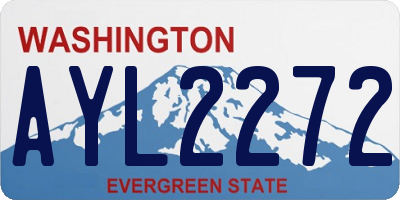 WA license plate AYL2272