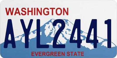 WA license plate AYL2441