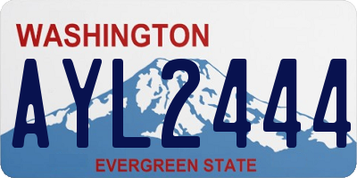WA license plate AYL2444