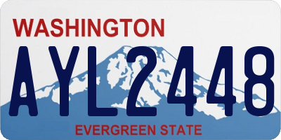 WA license plate AYL2448