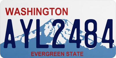 WA license plate AYL2484