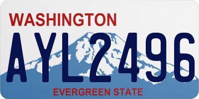 WA license plate AYL2496