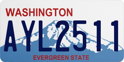 WA license plate AYL2511