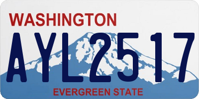WA license plate AYL2517