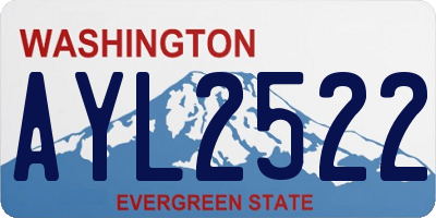 WA license plate AYL2522