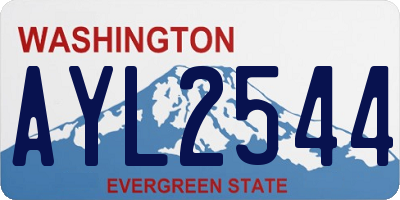WA license plate AYL2544