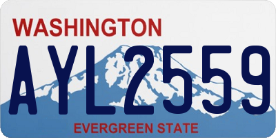 WA license plate AYL2559