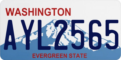 WA license plate AYL2565