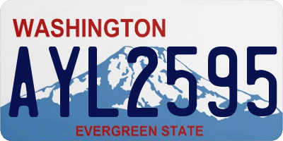 WA license plate AYL2595