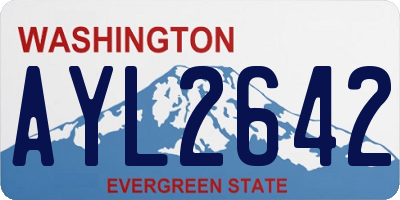 WA license plate AYL2642