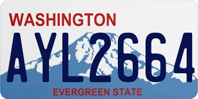 WA license plate AYL2664