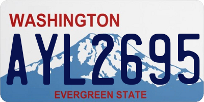 WA license plate AYL2695