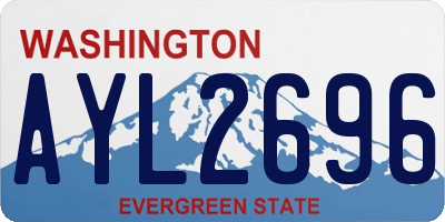 WA license plate AYL2696
