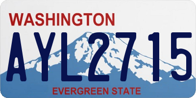 WA license plate AYL2715
