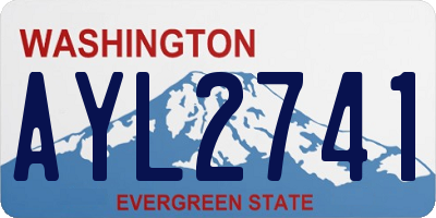 WA license plate AYL2741