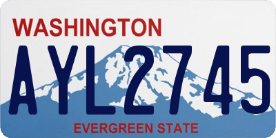 WA license plate AYL2745