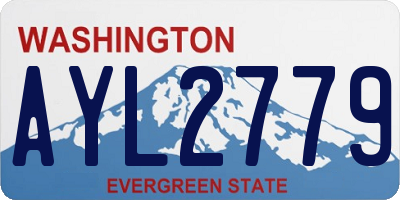 WA license plate AYL2779