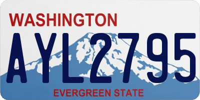 WA license plate AYL2795