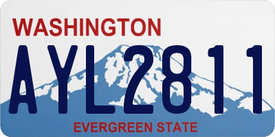 WA license plate AYL2811