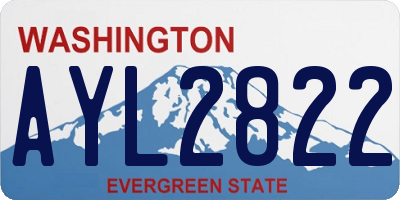 WA license plate AYL2822