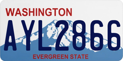 WA license plate AYL2866