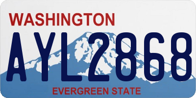 WA license plate AYL2868