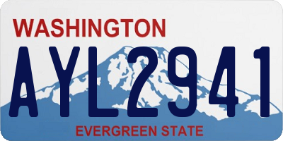 WA license plate AYL2941